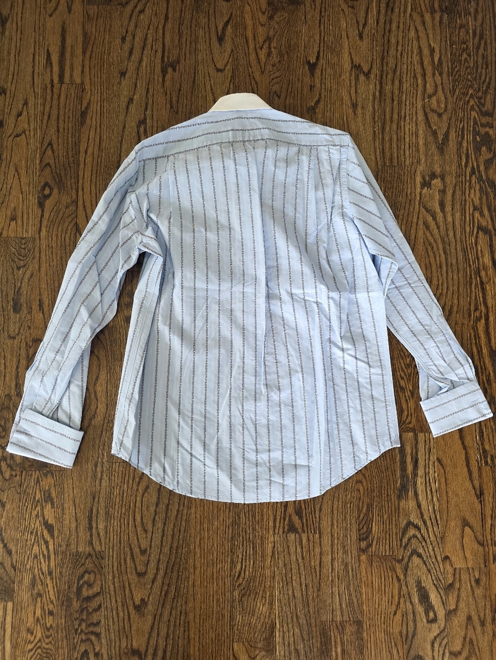 Robert Graham Blue Striped Long Sleeve Dress Shirt Size 42 / 16.5 - Picture 8 of 9